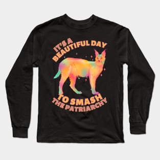 Beautiful Day to Smash the Patriarchy Caracal Long Sleeve T-Shirt